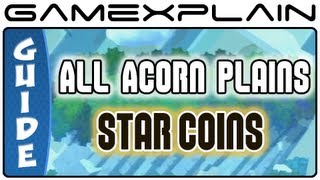 New Super Mario Bros. U - All Acorn Plains Star Coins (24!) & Secret Exits Guide & Walkthrough