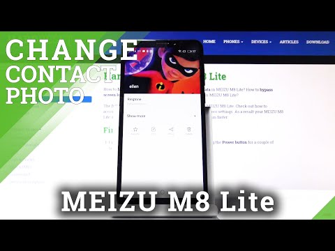 How to Personalize Contacts Profiles in MEIZU M8 Lite – Adjust Photo to Contact