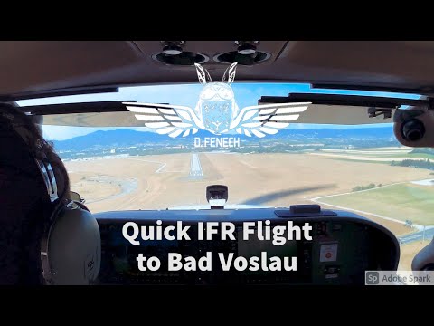 Quick International IFR Flight To Bad Vöslau (LOAV) - Wien Fly-Through