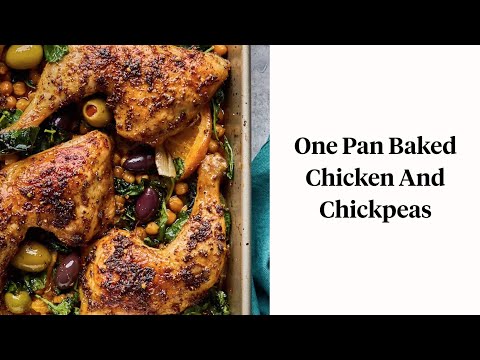 One Pan Baked Chicken With Chickpeas