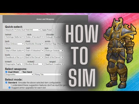 Using A Sim To Increase DPS in WoW TBC