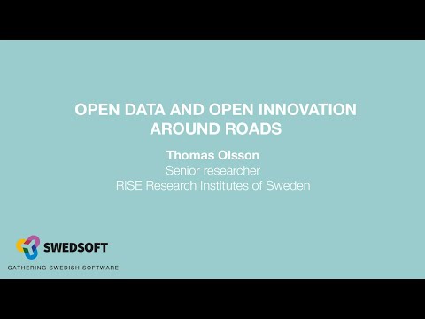 Thomas Olsson - Open data and open innovation around roads