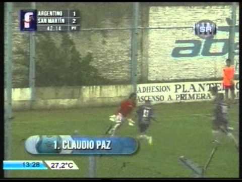 Gol de tiro libre del Arquero Claudio Paz (el Chilavert del ascenso)