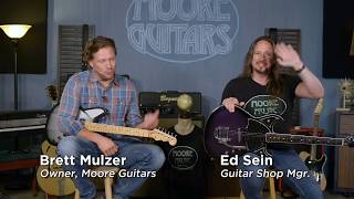 Video thumbnail for Reverend Guitars - Billy Corgan Signature & Reeves Gabrels Spacehawk by MooreMusicGuitars