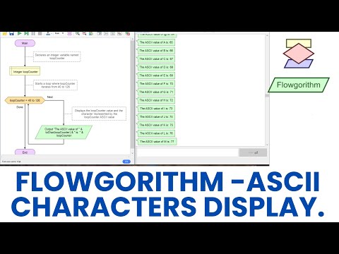 Flowgorithm Ascii Characters Display
