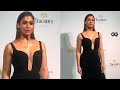 Nayanthara Looks Hot In Black Sleeveless Gown