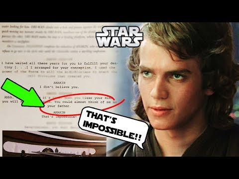 ANAKIN’S FATHER REVEALED IN ORIGINAL SCRIPT OF REVENGE OF THE SITH!!! - Star Wars Explained