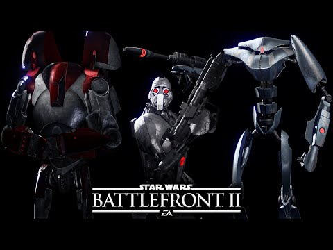AQUA DROIDS, MAGNAGUARDS + MORE! - Star Wars Battlefront 2 Improved Battle Droids Mod by EldeBH