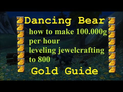 How to make 110.000g per hour leveling Jewelcrafting to 800 - WOW Legion 7.3 Gold Guide