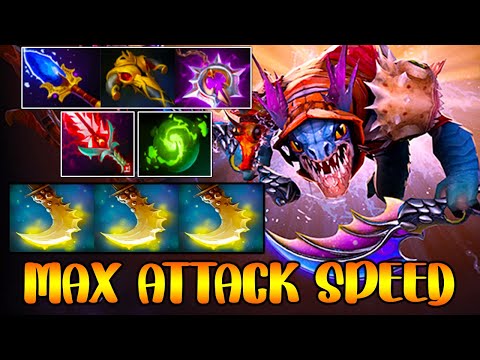MAX ATTACK SPEED [ Slark ] INTENSE TEAM FIGHT - DOTA 2 GAMEPLAY