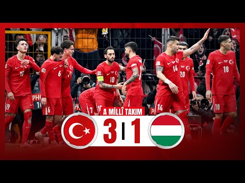 Maç Özeti | Türkiye 3-1 Macaristan | UEFA Uluslar Ligi Play Off | İlk Maç