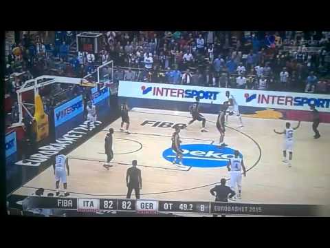 #EuroBasket2015 Gallinari in Italia-Germania canestro all'overtime