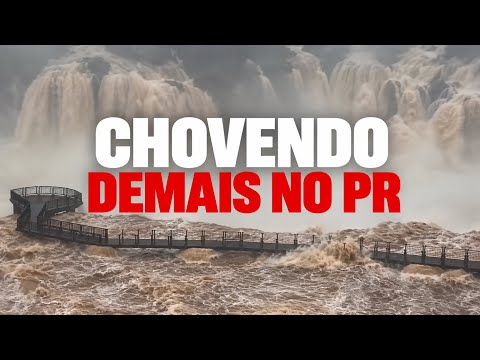 CHUVA FORTE NO PARANÁ: Cataratas impressionam e estragos se espalham pelo estado!