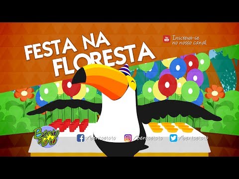 Capa de Bento e Totó - Festa na Floresta (Desenho Infantil)