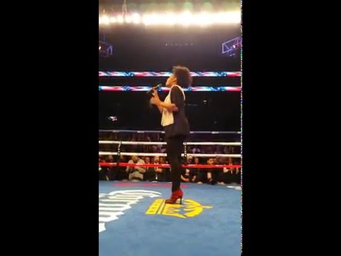 Jacobs vs Quillin- National Anthem by Priscilya Marie