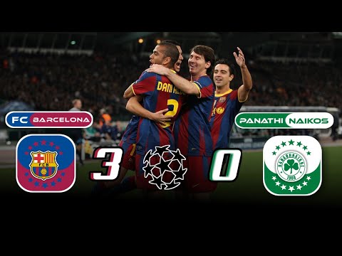 Fc Barcelona × Panathinaikos | 3 × 0 | HIGHLIGHTS | All Goals | Champions league 2010 / 2011