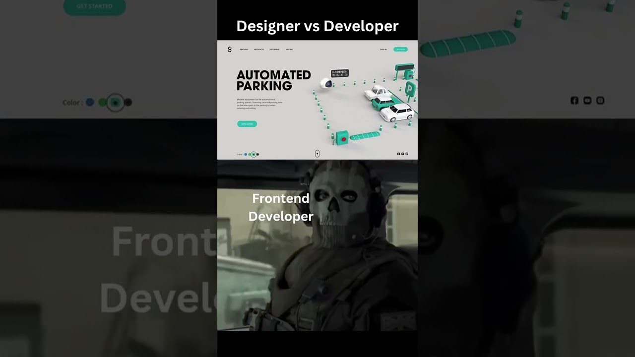 Designer vs Developer – The Struggle is Real 😂 #CodingHumor