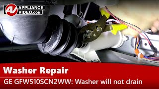 GE Washer Repair - Will Not Drain - Drain Pump Assembly