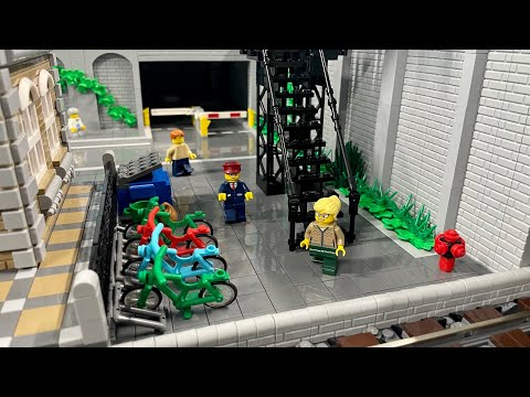Treppenaufgang - Bau einer Lego Stadt Teil 242.