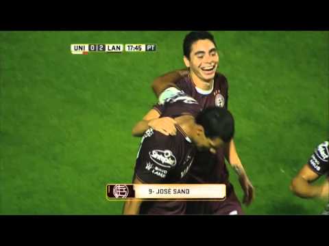 Gol de Sand. Unión 0 Lanús 2. Fecha 9. Primera División 2016