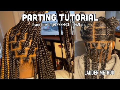 Medium Knotless Braids Parting