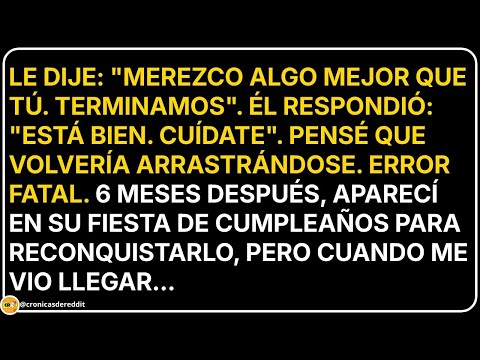 Le dije "Merezco algo mejor": Él aceptó, me bloqueó y ahora tengo una Orden de Alejamiento.