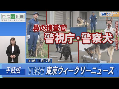 【手話版】鼻の捜査官！「警視庁 警察犬」（令和5年11月17日 東京ウィークリーニュース No.105）