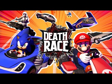 音速 VS 馬里奧 VS 星球大戰 VS 初代 D | 死亡競賽! (Sonic VS Mario VS Star Wars VS Initial D | DEATH RACE!)