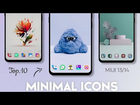 Top 10 Minimal icons theme for Xiaomi/poco/redmi / Best 10 MIUI icons #Miuil4