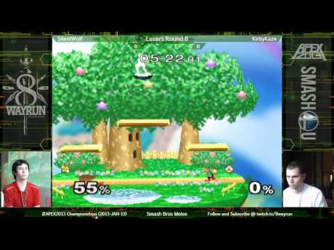 APEX 2013   SSBM L8   SilentWolf VS KirbyKaze