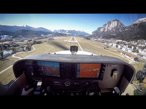 Über die Zugspitze nach Innsbruck (LOWI), C172, G1000, VFR, ATC