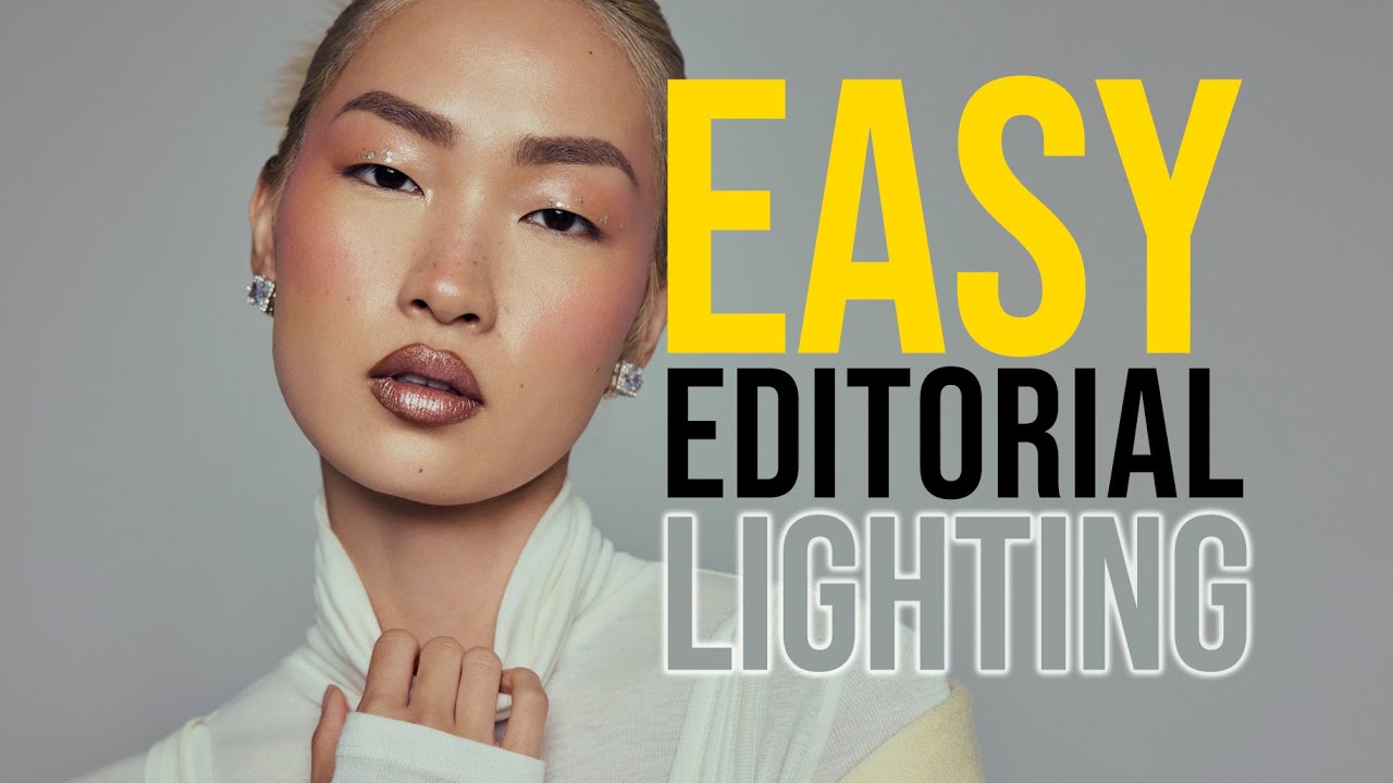 Easy Editorial Lighting, with two constant lights