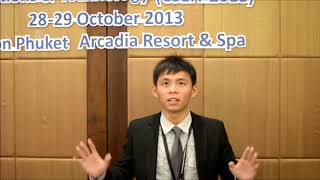 SEA 2013 Tsung Yu Lee Testimonial 1 - GSTF