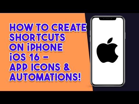 How To Create Shortcuts On Your iPhone IOS 16 | App Icons & Automations (2023)