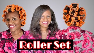 Magnetic Roller Set on Fine Natural Hair | 3C