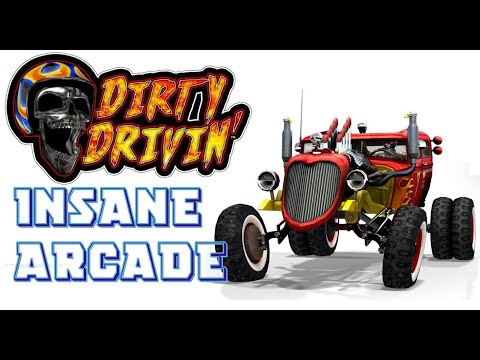 Raw Thrill's DIRTY DRIVIN' Insane Arcade Race Game Playthrough