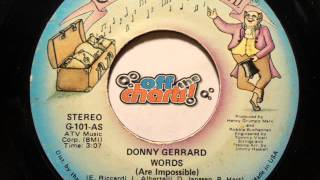 Download lagu Donny Gerrard Words 45 RPM 1976 OffTheCharts365... mp3