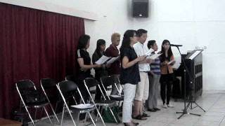 JCC Choir singing Makes Me A Channel of Your Peace