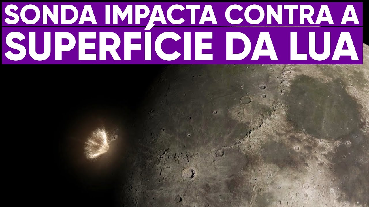 Sonda colide contra a superfície da Lua