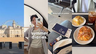 London dental student summer vlog | resting and recharging, family time, flying back to London
