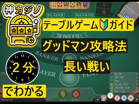 神カジノのスタッフが実際に試してみました！グッドマン法をバカラで検証！