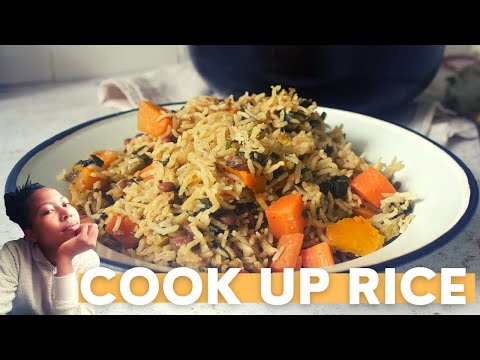 How to make Cook Up Rice | Cook up rice with coconut milk | vegan | plant based one pot rice dish