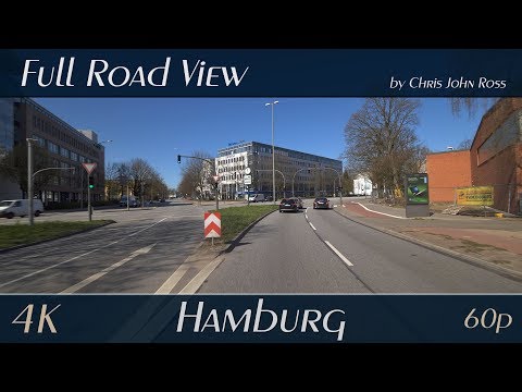 Hamburg, Germany: Altona-Nord, Eimsbüttel, Stellingen - Kieler Straße - 4K (UHD/2160p/60p) Video