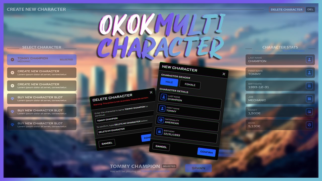 OKOK MULTICHARACTER