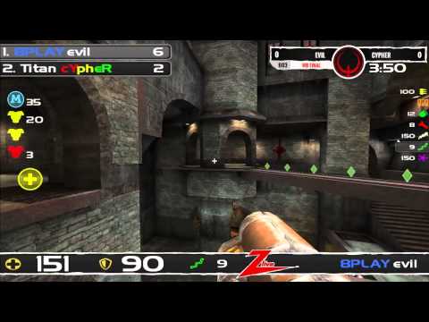 125 FPS Pre-Quakecon Main Event - cypher vs evil