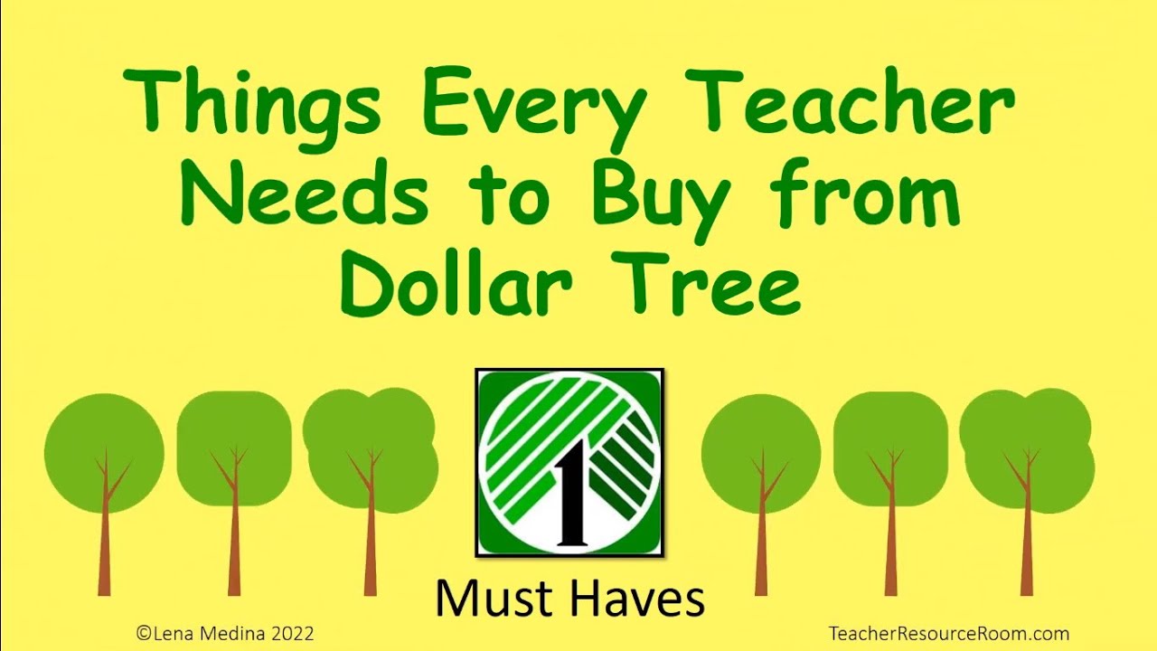 Things Every Teacher Needs From Dollar Tree!