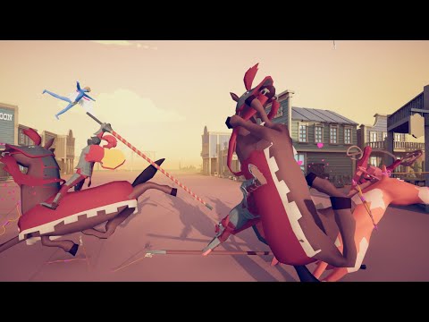 Horse Trio! TABS | Lasso + Jouster + Cavalry VS Every Unit (Same Price)