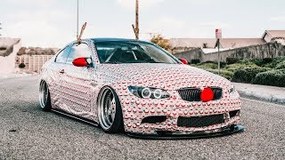 CHRISTMAS WRAPPING MY BMW M3!!! (fail..)