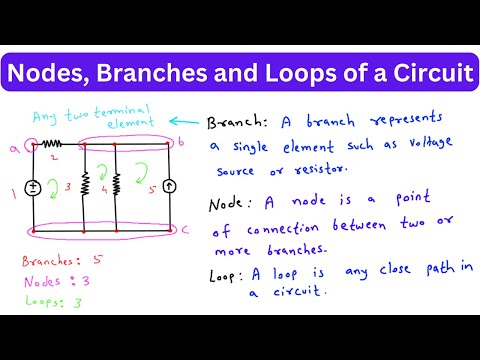 Nodes, Branches and Loops of a Circuit | Electrical Engineering