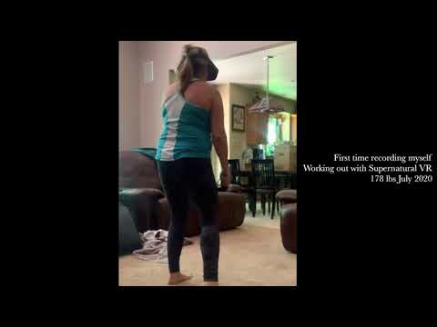 Supernatural workout one year apart = mind body transformation